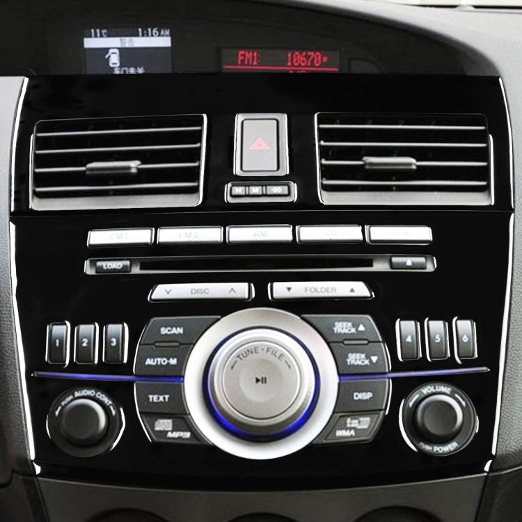 For Mazda 3 Axela 2010-2013 4 in 1 Car Central Control Radio Set B Decorative Sticker, Left Drive - Car Interior Mouldings by PMC TechLife | Online Shopping South Africa | PMC TechLife | Buy Now Pay Later Mobicred