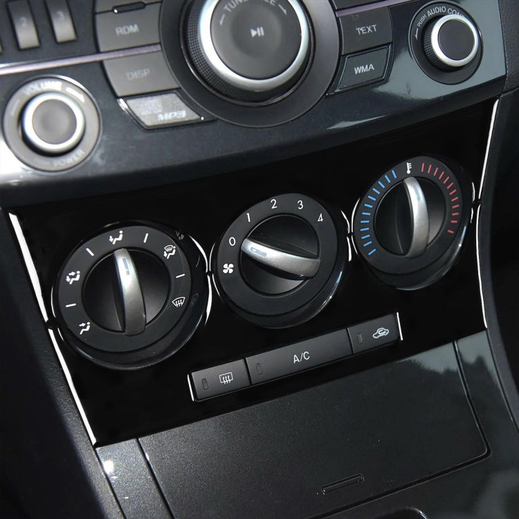For Mazda 3 Axela 2010-2013 Car AC Button B Decorative Sticker, Left and Right Drive Universal - Car Interior Mouldings by PMC TechLife | Online Shopping South Africa | PMC TechLife | Buy Now Pay Later Mobicred