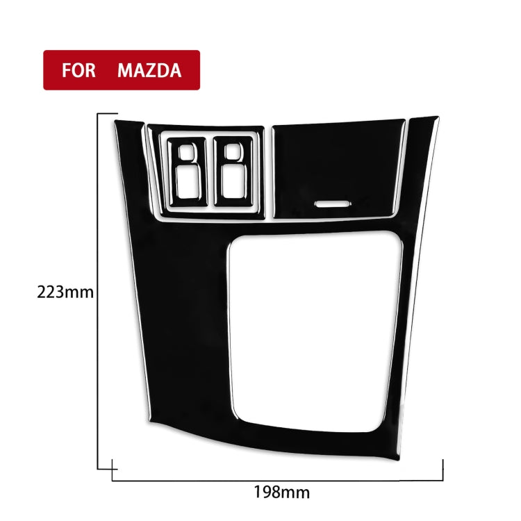 For Mazda 3 Axela 2010-2013 5 in 1 Car Gear Frame Set B Decorative Sticker, Right Drive - Car Interior Mouldings by PMC TechLife | Online Shopping South Africa | PMC TechLife | Buy Now Pay Later Mobicred