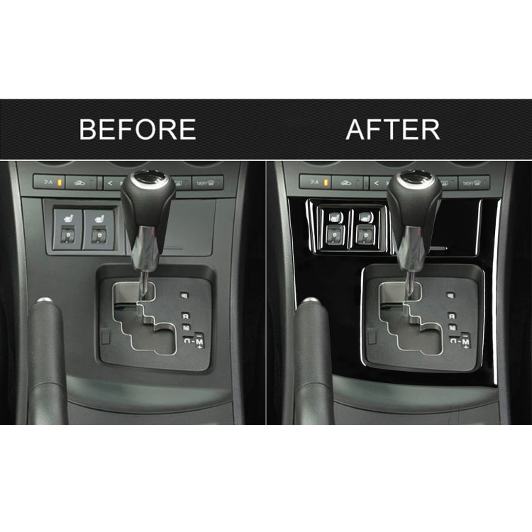 For Mazda 3 Axela 2010-2013 5 in 1 Car Gear Frame Set B Decorative Sticker, Right Drive - Car Interior Mouldings by PMC TechLife | Online Shopping South Africa | PMC TechLife | Buy Now Pay Later Mobicred