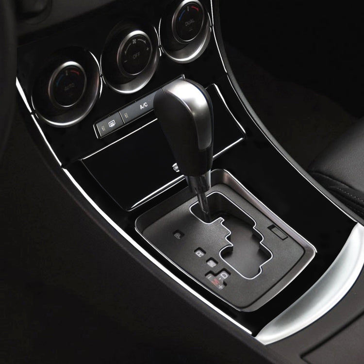 For Mazda 3 Axela 2010-2013 4 in 1 Car AC Gear Frame Set B Decorative Sticker, Left Drive - Car Interior Mouldings by PMC TechLife | Online Shopping South Africa | PMC TechLife | Buy Now Pay Later Mobicred
