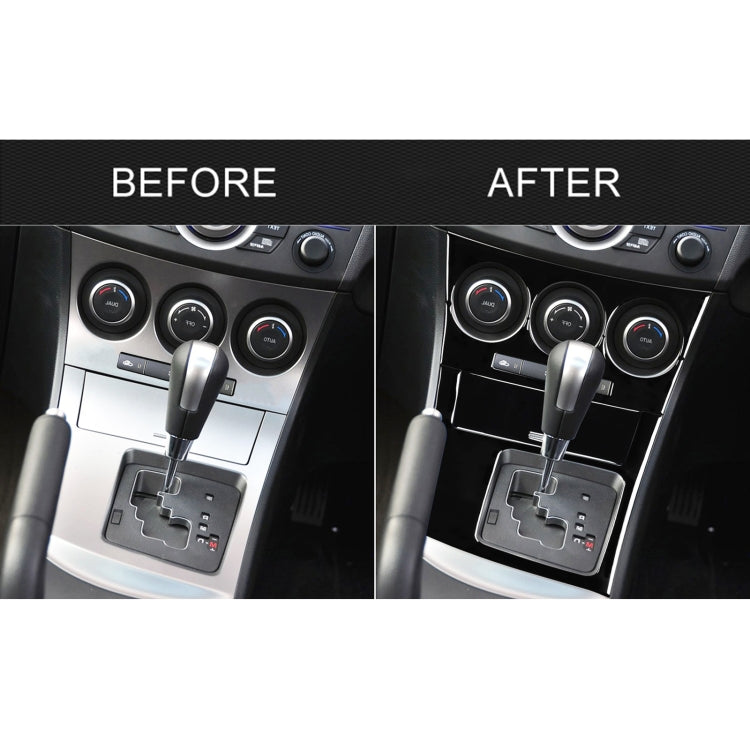 For Mazda 3 Axela 2010-2013 4 in 1 Car AC Gear Frame Set B Decorative Sticker, Right Drive - Car Interior Mouldings by PMC TechLife | Online Shopping South Africa | PMC TechLife | Buy Now Pay Later Mobicred