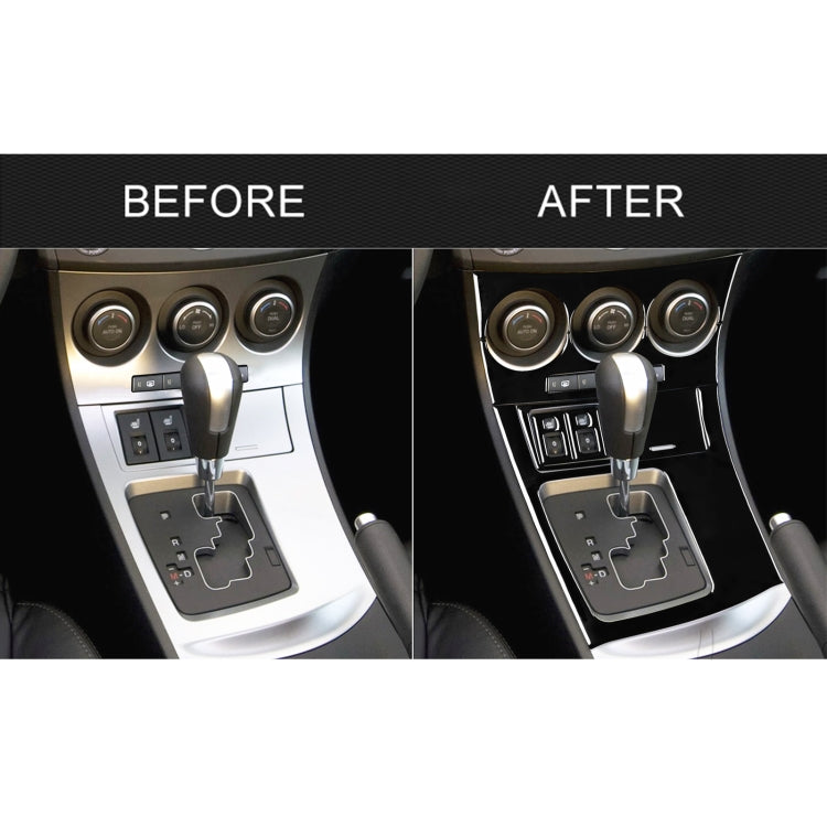 For Mazda 3 Axela 2010-2013 7 in 1 Car AC Gear Frame Set D Decorative Sticker, Left Drive - Car Interior Mouldings by PMC TechLife | Online Shopping South Africa | PMC TechLife | Buy Now Pay Later Mobicred