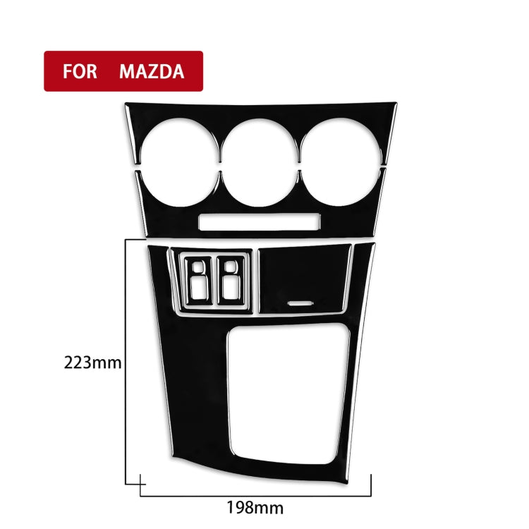 For Mazda 3 Axela 2010-2013 7 in 1 Car AC Gear Frame Set D Decorative Sticker, Right Drive - Car Interior Mouldings by PMC TechLife | Online Shopping South Africa | PMC TechLife | Buy Now Pay Later Mobicred