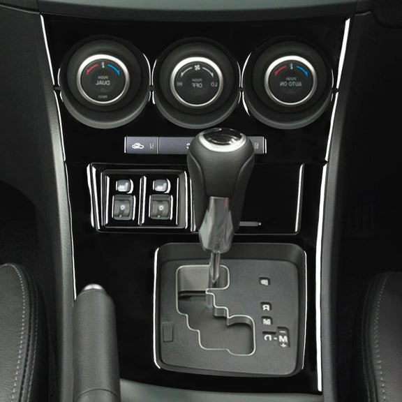 For Mazda 3 Axela 2010-2013 7 in 1 Car AC Gear Frame Set D Decorative Sticker, Right Drive