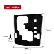 For Mazda 3 Axela 2010-2013 2 in 1 Car Gear Panel Decorative Sticker, Right Drive