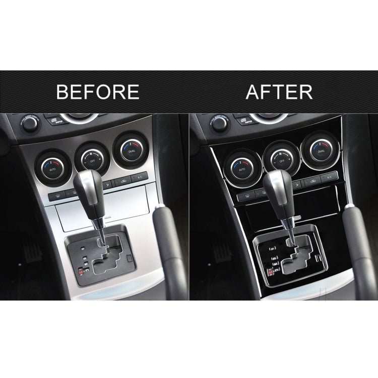 For Mazda 3 Axela 2010-2013 6 in 1 Car AC Gear Panel Set A Decorative Sticker, Left Drive - Car Interior Mouldings by PMC TechLife | Online Shopping South Africa | PMC TechLife | Buy Now Pay Later Mobicred
