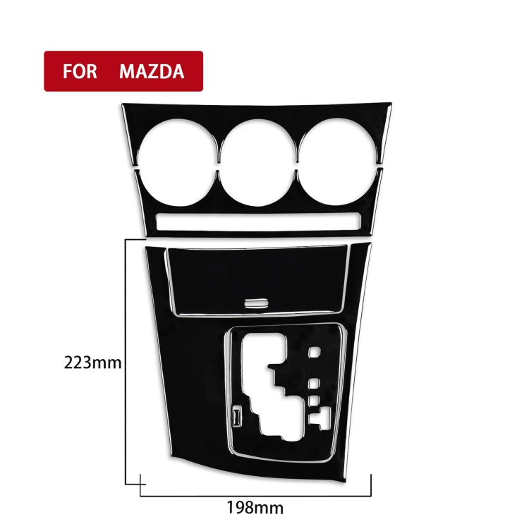 For Mazda 3 Axela 2010-2013 6 in 1 Car AC Gear Panel Set A Decorative Sticker, Right Drive - free shipping - PMC TechLife - Order now!