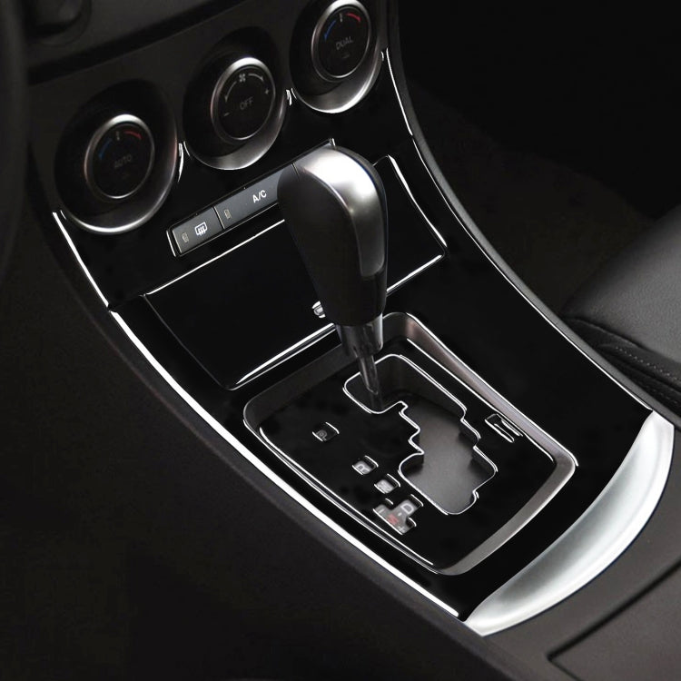 For Mazda 3 Axela 2010-2013 6 in 1 Car AC Gear Panel Set B Decorative Sticker, Left Drive - Car Interior Mouldings by PMC TechLife | Online Shopping South Africa | PMC TechLife | Buy Now Pay Later Mobicred