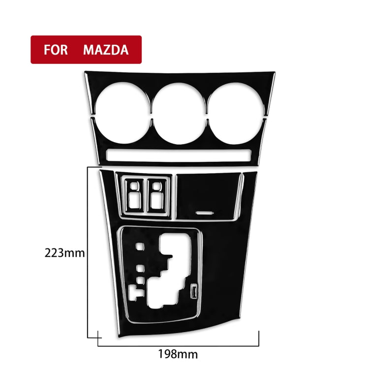 For Mazda 3 Axela 2010-2013 9 in 1 Car AC Gear Panel Set C Decorative Sticker, Left Drive - Car Interior Mouldings by PMC TechLife | Online Shopping South Africa | PMC TechLife | Buy Now Pay Later Mobicred