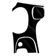 For Chevrolet Corvette C5 1998-2004 3 in 1 Car Gear Panel A Decorative Sticker, Left Drive - Car Interior Mouldings by PMC TechLife | Online Shopping South Africa | PMC TechLife | Buy Now Pay Later Mobicred