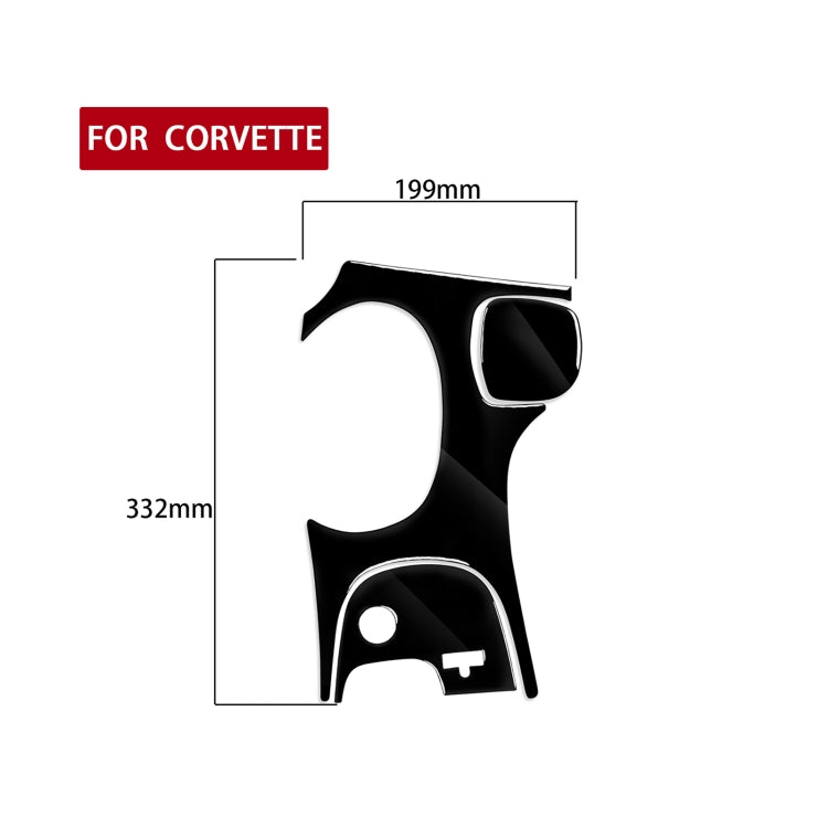 For Chevrolet Corvette C5 1998-2004 3 in 1 Car Gear Panel C Decorative Sticker, Left Drive - Car Interior Mouldings by PMC TechLife | Online Shopping South Africa | PMC TechLife | Buy Now Pay Later Mobicred
