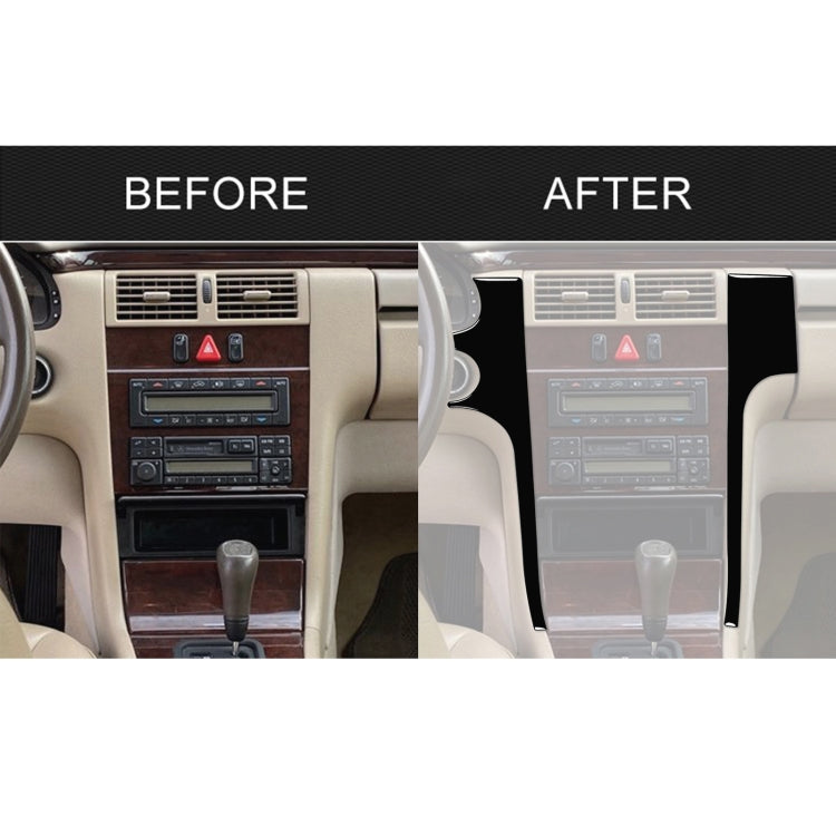 For Mercedes-Benz E-Class W210 1996-2002 Car Center Console Side Decorative Sticker, Left Drive - Car Interior Mouldings by PMC TechLife | Online Shopping South Africa | PMC TechLife | Buy Now Pay Later Mobicred