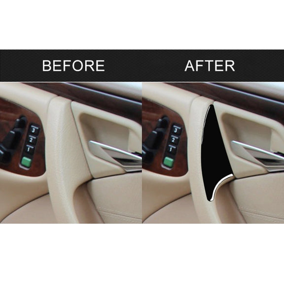 For Mercedes-Benz E-Class W210 1996-2002 Car Door Corner Decorative Sticker, Left and Right Drive Universal