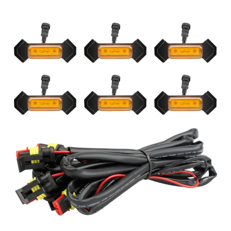For Toyota Tacoma TRD 2016-2019 6 in 1 Car LED Front Grille Warning Lights, Daytime Running Lights & Wide Lights (Yellow Light) - free shipping - PMC TechLife - Order now!