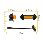 For Toyota Tacoma TRD 2016-2019 6 in 1 Car LED Front Grille Warning Lights, Daytime Running Lights & Wide Lights (Yellow Light)