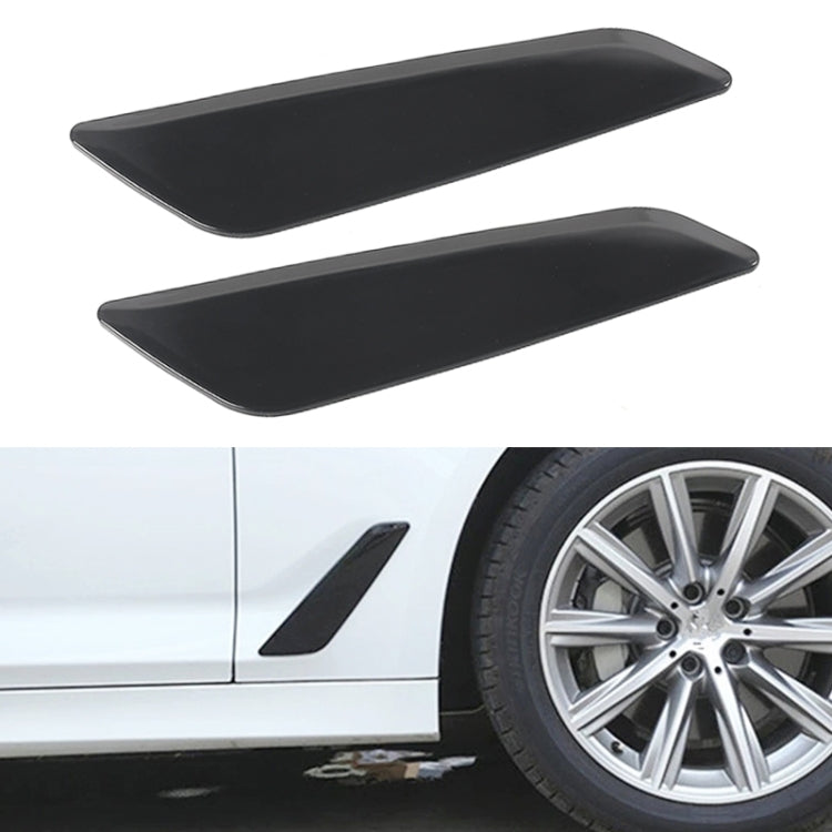Car ABS Fender Decorative Sticker for BMW 5 Series 525Li 530Li, Bright Black - Car Interior Mouldings by PMC TechLife | Online Shopping South Africa | PMC TechLife | Buy Now Pay Later Mobicred