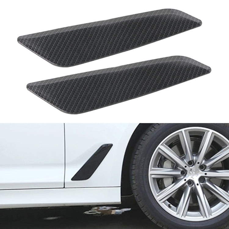 Car ABS Fender Decorative Sticker for BMW 5 Series 525Li 530Li, Carbon Fiber Texture - Car Interior Mouldings by PMC TechLife | Online Shopping South Africa | PMC TechLife | Buy Now Pay Later Mobicred