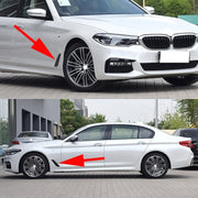 Car ABS Fender Decorative Sticker for BMW 5 Series 525Li 530Li, Carbon Fiber Texture