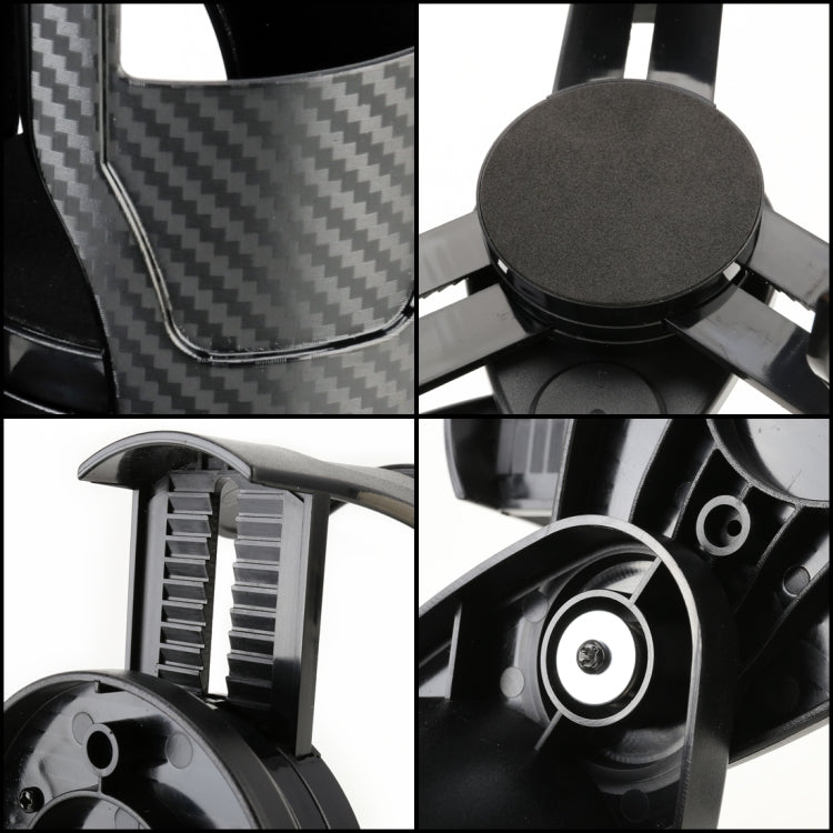 Multi-functional Car Auto Universal Carbon Fiber Texture Cup Holder Drink Holder - Car Drink Holders by PMC TechLife | Online Shopping South Africa | PMC TechLife | Buy Now Pay Later Mobicred