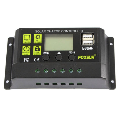 FOXSUR 20A Solar Charge Controller 12V / 24V Automatic Identification Controller - Others by PMC Jewellery | Online Shopping South Africa | PMC Jewellery | Buy Now Pay Later Mobicred