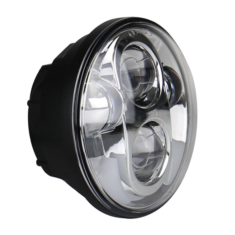 5.75 inch DC12V 6000K-6500K 40W Car LED Headlight for Harley(Silver) - Work Lights by PMC TechLife | Online Shopping South Africa | PMC TechLife | Buy Now Pay Later Mobicred
