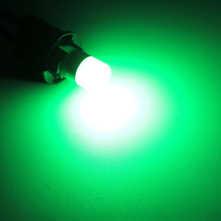 10 PCS T10 / W5W / 168 / 194 DC12V / 0.6W 1LEDs SMD-3030 Car Clearance Light (Green Light) - Clearance Lights by PMC TechLife | Online Shopping South Africa | PMC TechLife | Buy Now Pay Later Mobicred