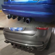 Universal Car-styling Carbon Fiber Texture Plastic Rear Spat Valance Lip
