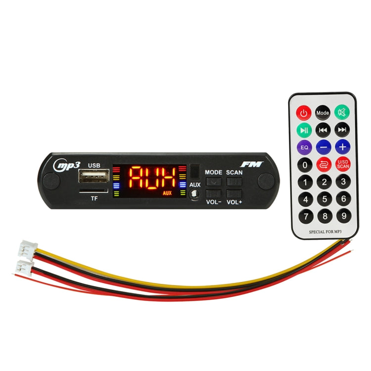 Car 5V Audio MP3 Player Decoder Board FM Radio TF USB 3.5mm AUX, with Bluetooth Function & Remote Control - free shipping - PMC TechLife - Order now!