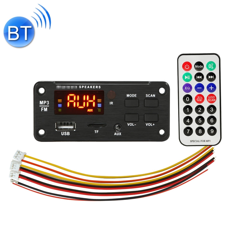 Car 5V Color Screen Display Bluetooth 5.0 Audio MP3 Player Decoder Board FM Radio TF Card USB 3.5mm AUX, with Remote Control - Car MP3 & MP4 & MP5 by PMC TechLife | Online Shopping South Africa | PMC TechLife | Buy Now Pay Later Mobicred