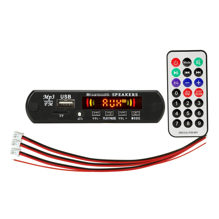 Car 12V 2x3W Audio MP3 Player Decoder Board FM Radio TF USB 3.5mm AUX, with Bluetooth / Recording Call Function / Power Amplifier / Remote Control - free shipping - PMC TechLife - Order now!