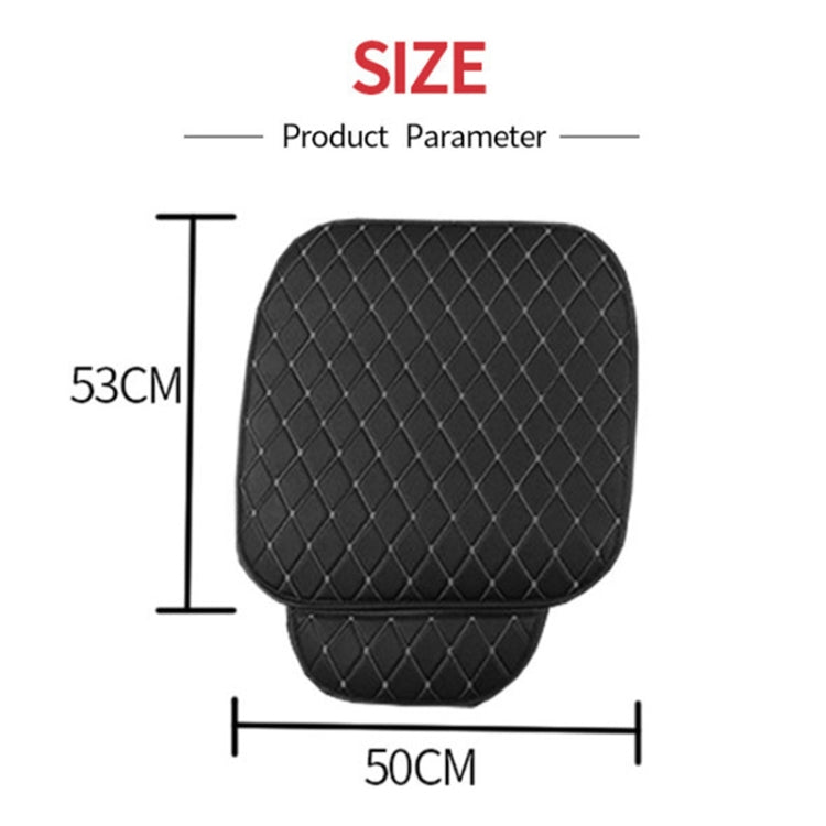 Car Seat Cushion Universal Simple Seat Cover Anti-slip Mat Auto Accessories (Black Red) - Seat Accessories by PMC TechLife | Online Shopping South Africa | PMC TechLife | Buy Now Pay Later Mobicred