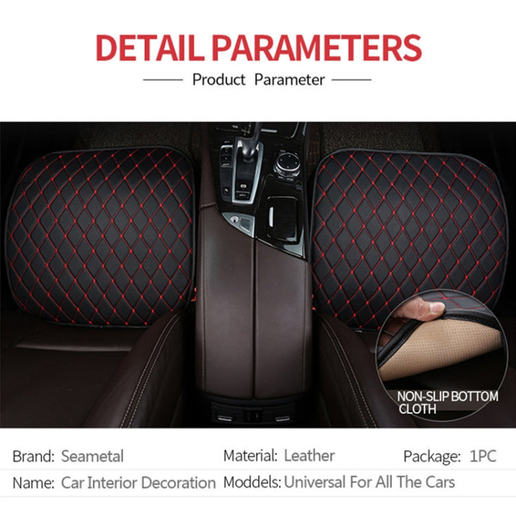 Car Seat Cushion Universal Simple Seat Cover Anti-slip Mat Auto Accessories (Black Red)