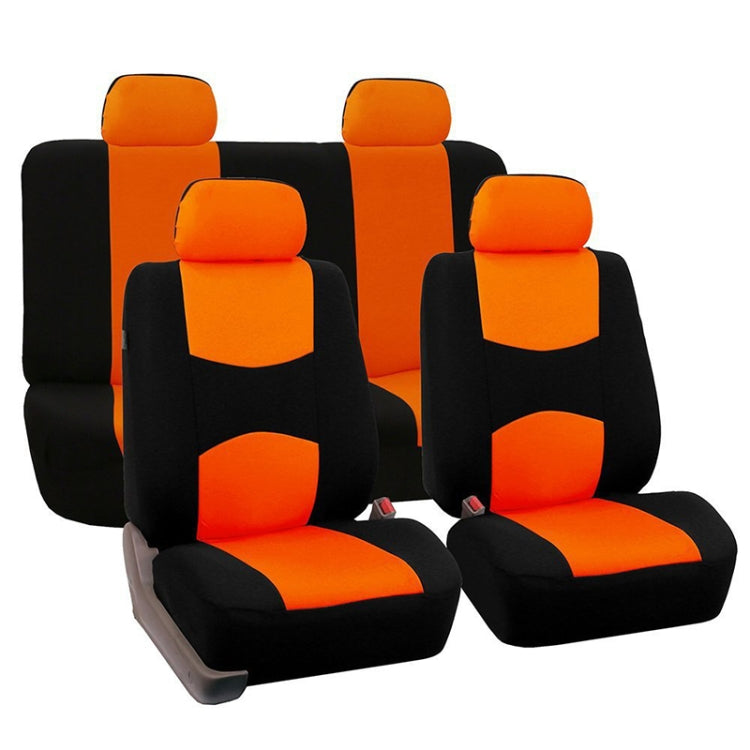 9 in 1 Universal Four Seasons Anti-Slippery Cushion Mat Set for 5 Seat Car, Style:Ordinary (Orange) - Seat Accessories by PMC TechLife | Online Shopping South Africa | PMC TechLife | Buy Now Pay Later Mobicred