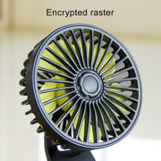 F402 Portable Car Center Console Sucker Electric Cooling Fan with Aromatherapy
