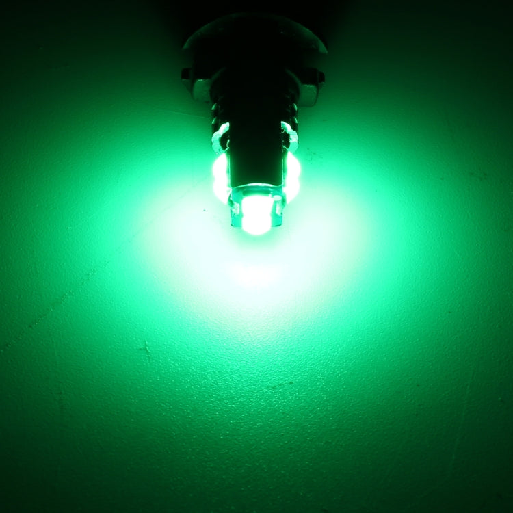 2 PCS T10 / W5W / 168 DC12-24V / 1.8W / 6000K / 140LM Car Clearance Light 4LEDs SMD-3030 Lamp Beads with Decoding & Constant Current (Green Light)