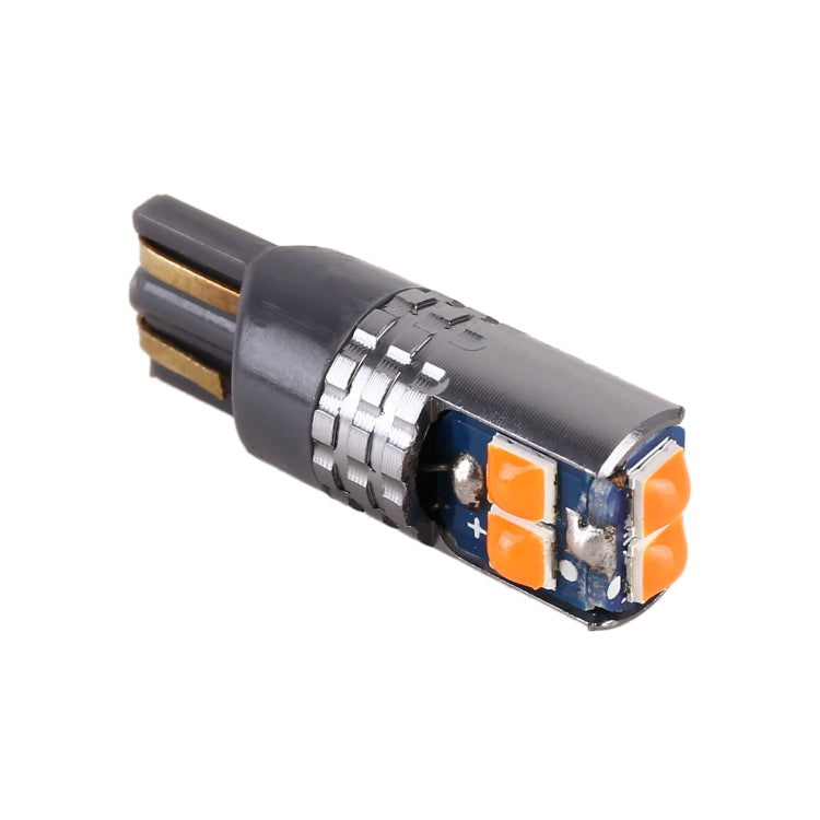 2 PCS T10 / W5W / 168 DC12-24V / 1.8W / 6000K / 140LM Car Clearance Light 4LEDs SMD-3030 Lamp Beads with Decoding & Constant Current (Yellow Light) - Clearance Lights by PMC TechLife | Online Shopping South Africa | PMC TechLife | Buy Now Pay Later Mobicred