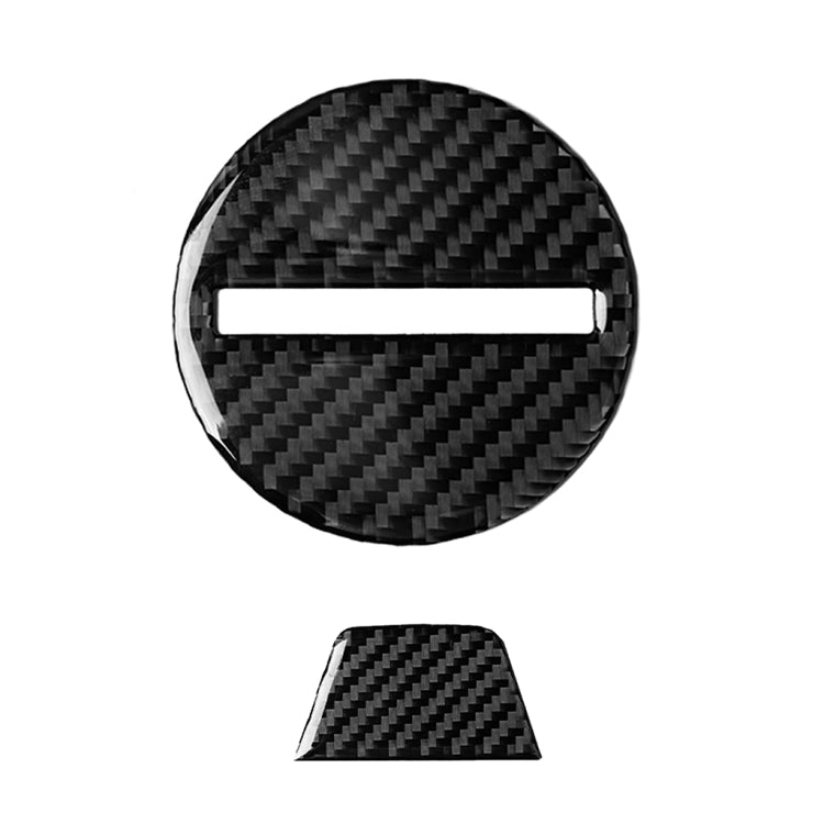 2 in 1 Car Carbon Fiber Steering Wheel Button Decorative Sticker for Chevrolet Camaro 2017-2019, Left and Right Drive Universal - Car Interior Mouldings by PMc TechLife | Online Shopping South Africa | PMc TechLife | Buy Now Pay Later Mobicred