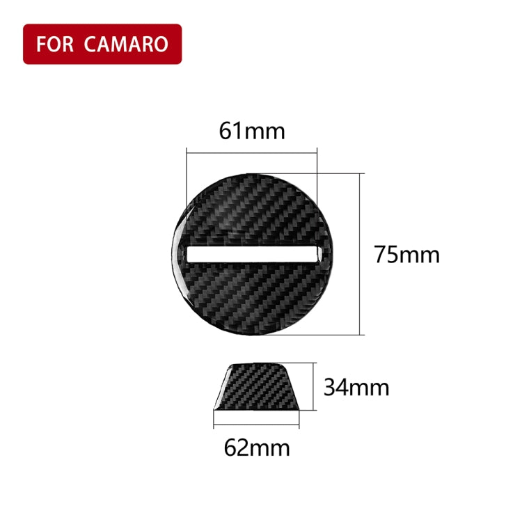 2 in 1 Car Carbon Fiber Steering Wheel Button Decorative Sticker for Chevrolet Camaro 2017-2019, Left and Right Drive Universal - Car Interior Mouldings by PMc TechLife | Online Shopping South Africa | PMc TechLife | Buy Now Pay Later Mobicred