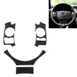 4 in 1 Car Carbon Fiber Steering Wheel Button Decorative Sticker for Lexus IS250 NX200 200t 300h, Left and Right Drive Universal - Car Interior Mouldings by PMC TechLife | Online Shopping South Africa | PMC TechLife | Buy Now Pay Later Mobicred