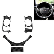 4 in 1 Car Carbon Fiber Steering Wheel Button Decorative Sticker for Lexus IS250 NX200 200t 300h, Left and Right Drive Universal