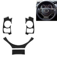 4 in 1 Car Carbon Fiber Steering Wheel Button Decorative Sticker for Lexus IS250 NX200 200t 300h, Left and Right Drive Universal - Car Interior Mouldings by PMC TechLife | Online Shopping South Africa | PMC TechLife | Buy Now Pay Later Mobicred