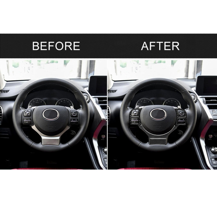 4 in 1 Car Carbon Fiber Steering Wheel Button Decorative Sticker for Lexus IS250 NX200 200t 300h, Left and Right Drive Universal - free shipping - PMC TechLife - Order now!