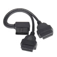 16PIN Car L Shape 90 Degree Connect OBD Diagnostic Extended Cable OBD2 Male to Female Cable - free shipping - PMC TechLife - Order now!