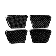 4 PCS Car Carbon Fiber Door Bowl Decorative Sticker for Chevrolet Cruze 2009-2015, Left and Right Drive Universal