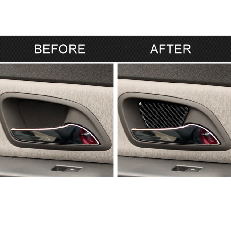4 PCS Car Carbon Fiber Door Bowl Decorative Sticker for Chevrolet Cruze 2009-2015, Left and Right Drive Universal - Car Interior Mouldings by PMC TechLife | Online Shopping South Africa | PMC TechLife | Buy Now Pay Later Mobicred