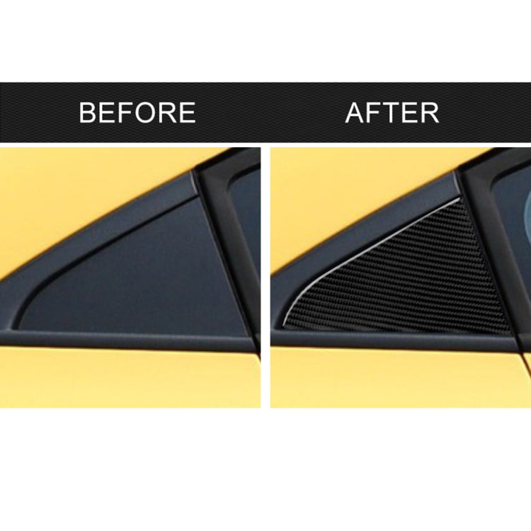Car Carbon Fiber Rear Triangle Glass Decorative Sticker for Chevrolet Cruze 2009-2015, Left and Right Drive Universal - Car Interior Mouldings by PMC TechLife | Online Shopping South Africa | PMC TechLife | Buy Now Pay Later Mobicred