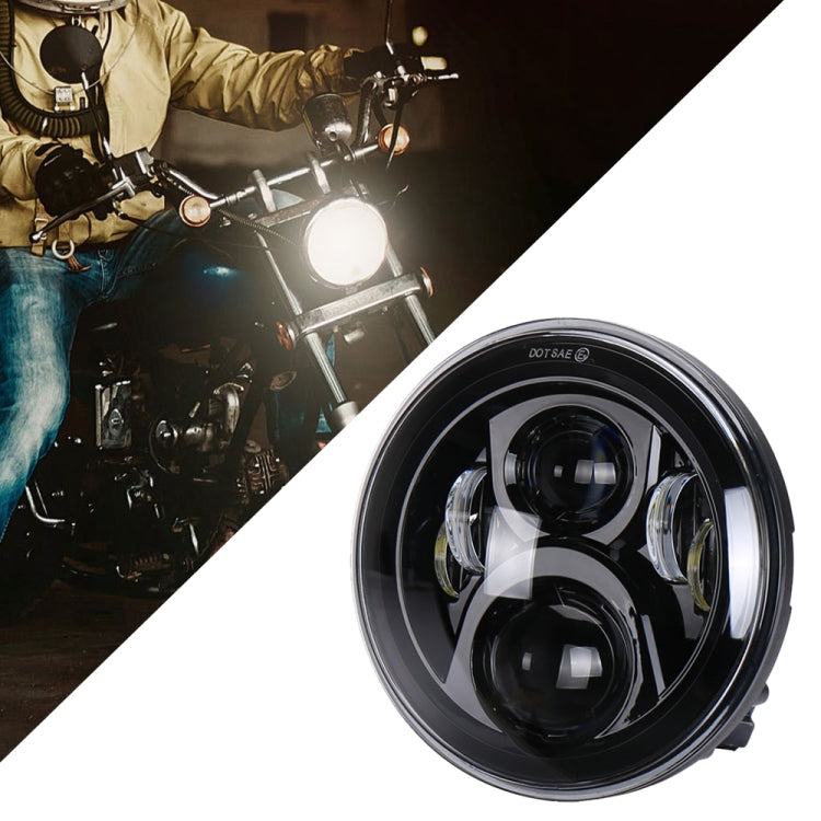 7 inch Round LED Motorcycle Headlight Modified Spotlight for Honda(Black) - Headlights by PMC TechLife | Online Shopping South Africa | PMC TechLife | Buy Now Pay Later Mobicred