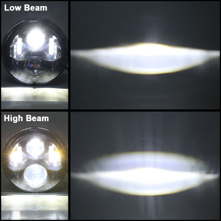 7 inch Round LED Motorcycle Headlight Modified Spotlight for Honda(Black) - Headlights by PMC TechLife | Online Shopping South Africa | PMC TechLife | Buy Now Pay Later Mobicred