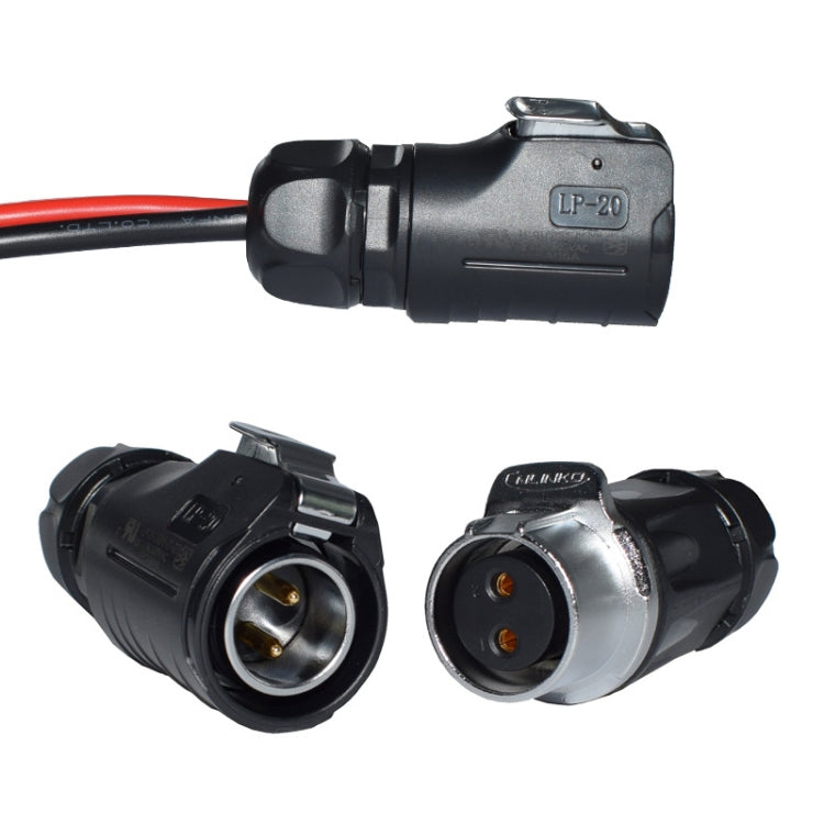 MC4 to LP20 2 Core Aviation Plug Female LED Display Connector - DIY Cables by PMC TechLife | Online Shopping South Africa | PMC TechLife | Buy Now Pay Later Mobicred